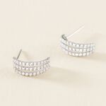 Cr&eacute;oles Oiva Or Blanc Oxyde De Zirconium - Cr&eacute;oles Femme | Marc Orian