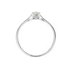Bague Solitaire Or Blanc Solenia Diamant - Parures de mariage Femme | Marc Orian