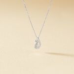 Collier Or Blanc Purete Goutte Diamant - Colliers avec pierres Femme | Marc Orian