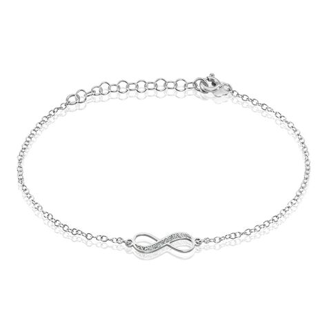 Bracelet Zelma Argent Blanc - Bracelets chaînes Femme | Marc Orian