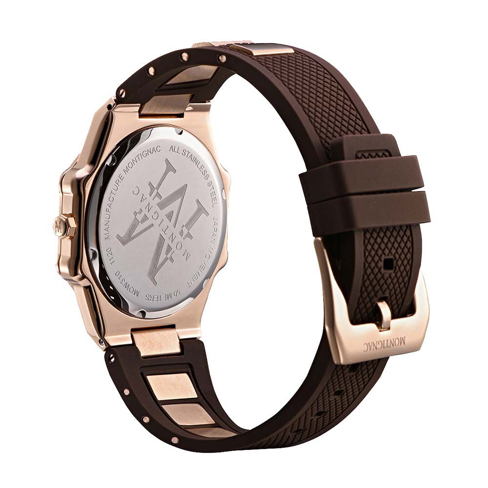 Montre Montignac Octogon Noir - Montres étanches Homme | Marc Orian