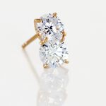 Boucles D'oreilles Puces Plaqu&eacute; Or Ngonde Oxydes De Zirconium - Puces Femme | Marc Orian