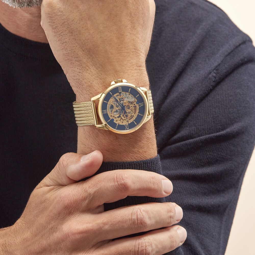 Montre Montignac Round Automatique Noir - Montres automatiques Homme | Marc Orian