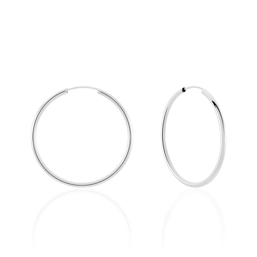 Créoles Valencina Or Blanc - Créoles Femme | Marc Orian