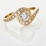 Bague Kampala Plaqu&eacute; Or Oxydes De Zirconium - Bijoux fantaisie Femme | Marc Orian