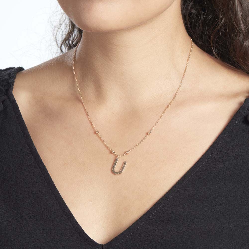 Collier Plaqué Or Jaune Lettra - Colliers fantaisie Femme | Marc Orian