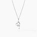Collier Romance Or Blanc Oxyde De Zirconium - Colliers avec pierres Femme | Marc Orian