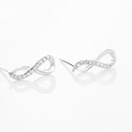 Boucles D'oreilles Puces Osanna Or Blanc Diamants - Puces Femme | Marc Orian