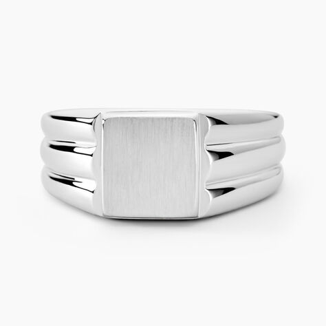 Chevalière Pierrik Argent Blanc - Bijoux personnalisés Homme | Marc Orian