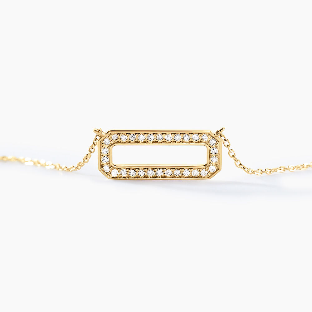 Collier Pris Or Jaune Diamant - Colliers avec pierres Femme | Marc Orian