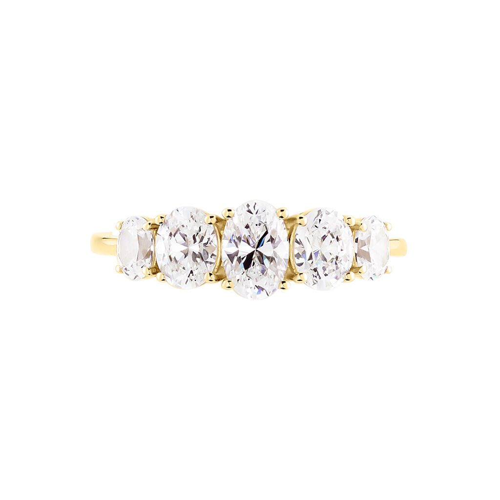 Bague Astarte Or Jaune Oxyde De Zirconium - Bagues Solitaire Femme | Marc Orian