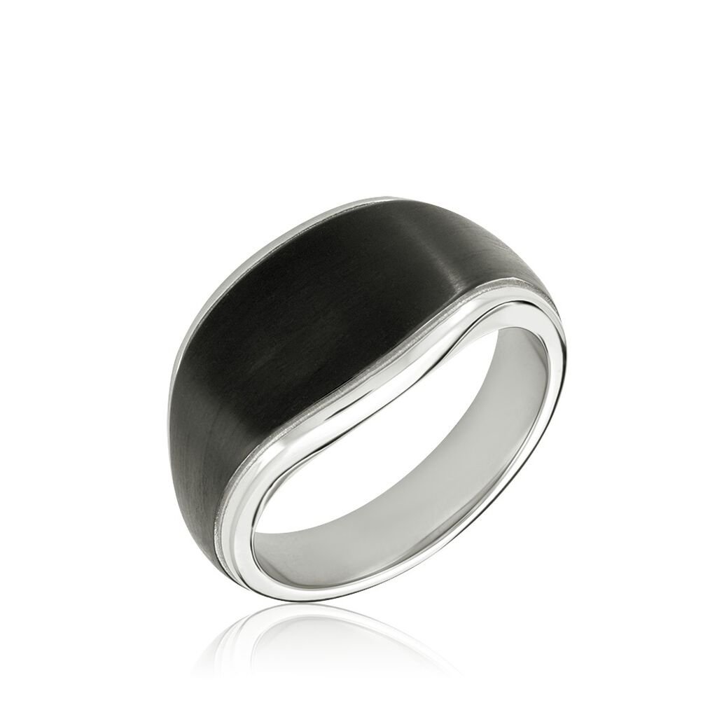 Bague Otis Acier Argent&eacute; - Bijoux fantaisie Homme | Marc Orian
