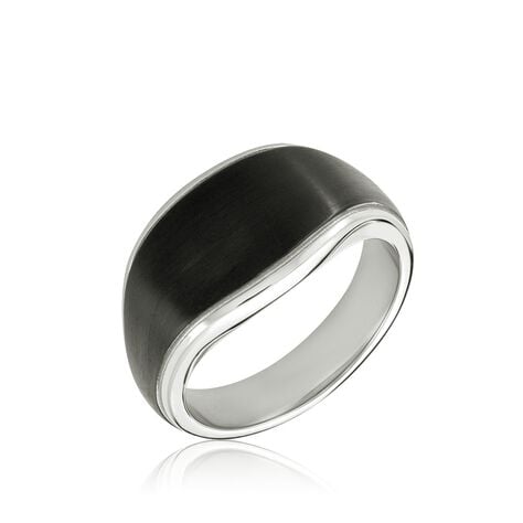 Bague Otis Acier Argent&eacute; - Bijoux fantaisie Homme | Marc Orian