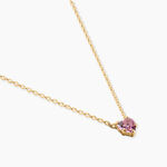 Collier Avaya Argent Dor&eacute; A L'Or 750/1000 Oxyde De Zirconium - Colliers avec pierres Enfant | Marc Orian