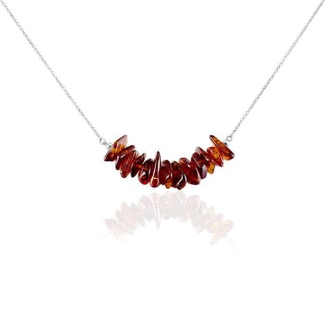 Collier Argent Ursan Ambre - Colliers avec pierres Femme | Marc Orian