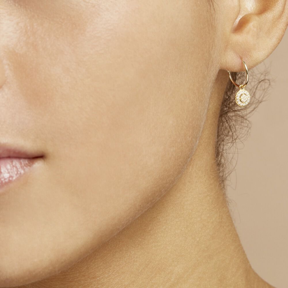 Créoles Lulu Or Jaune Oxyde - Créoles Femme | Marc Orian