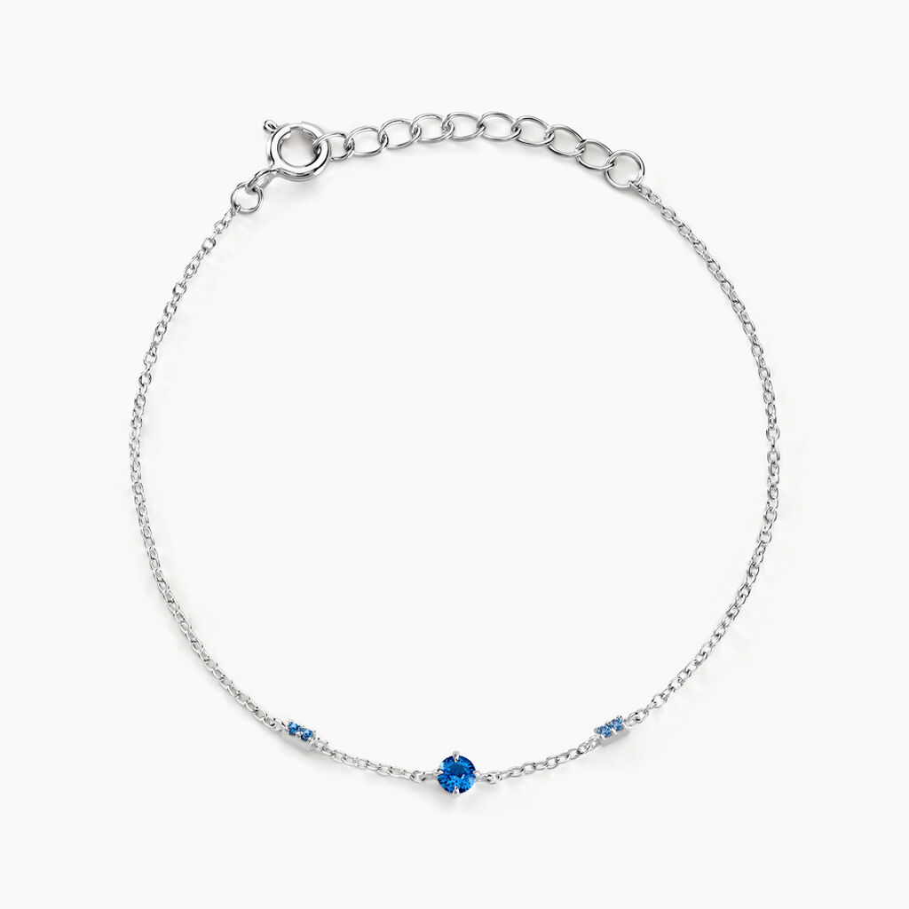 Bracelet Gemmie Argent Blanc Oxyde De Zirconium - Bracelets fantaisie Femme | Marc Orian