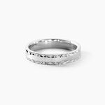 Alliance Devon Argent Blanc - Alliances duo Homme | Marc Orian