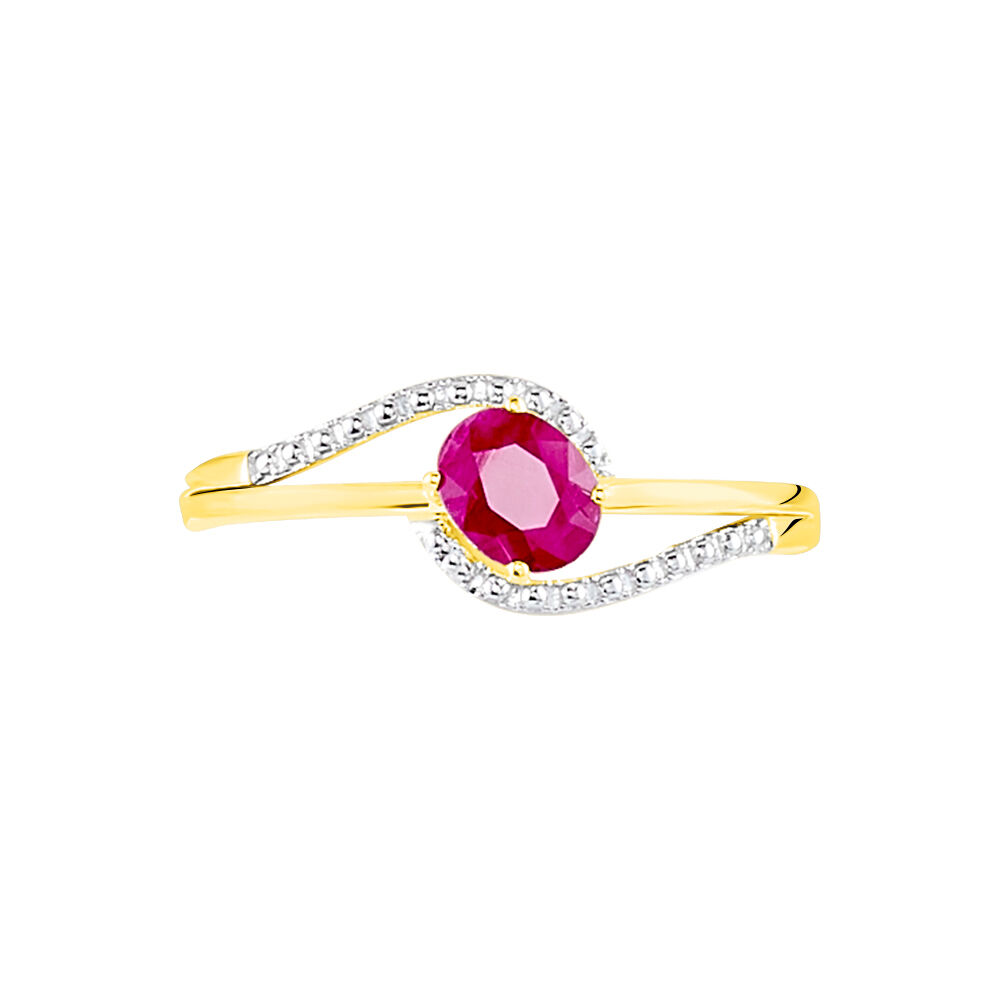 Bague Or Jaune Katalin Rubis - Bagues vintage Femme | Marc Orian