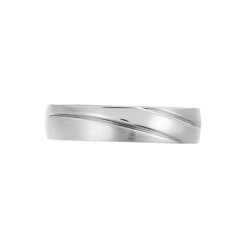 Bague Acier Blanc - Bagues Homme | Marc Orian