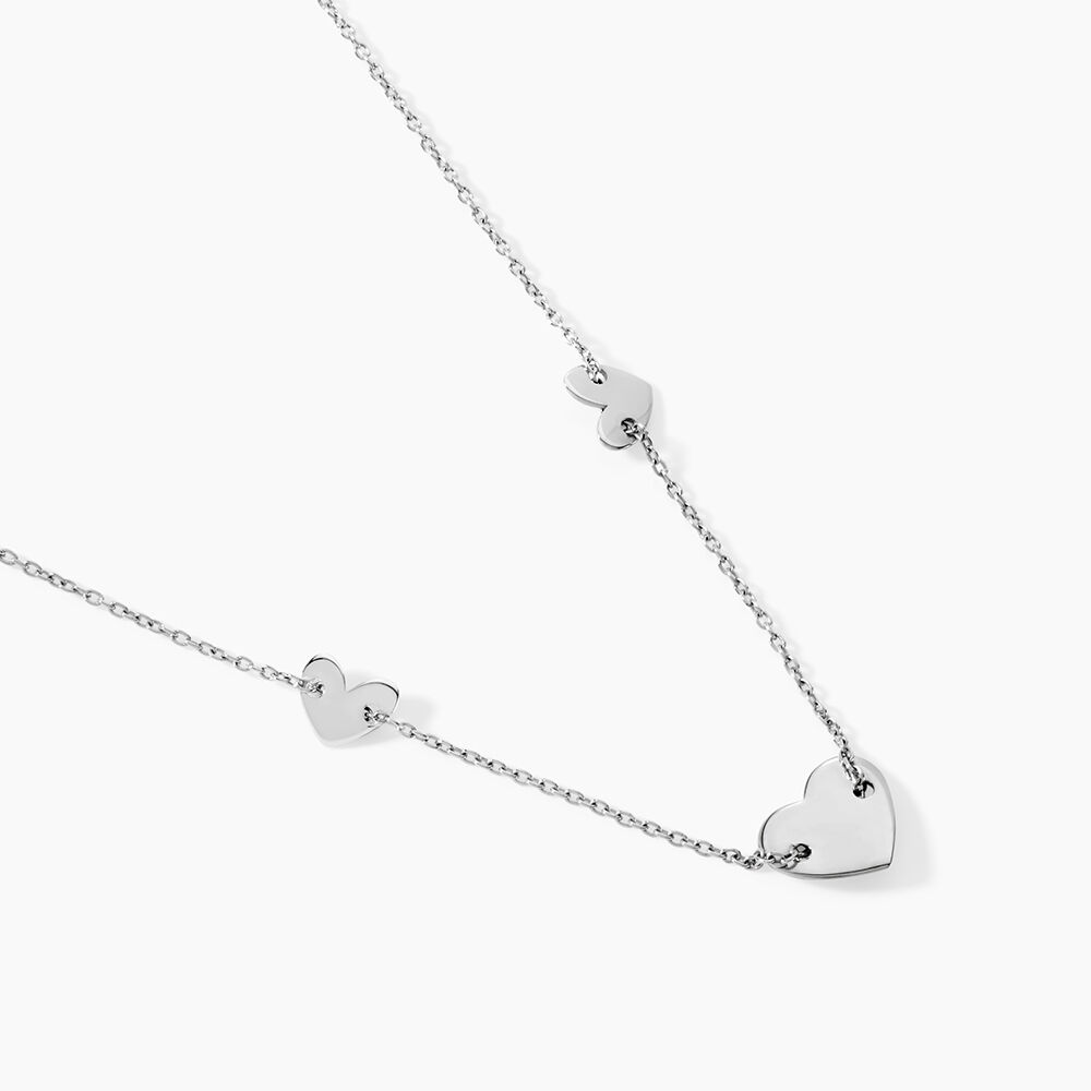 Collier Hearten Argent Blanc - Colliers fantaisie Femme | Marc Orian