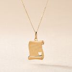 Pendentif Irenca Message Parchemin Or Jaune - Pendentifs Famille | Marc Orian