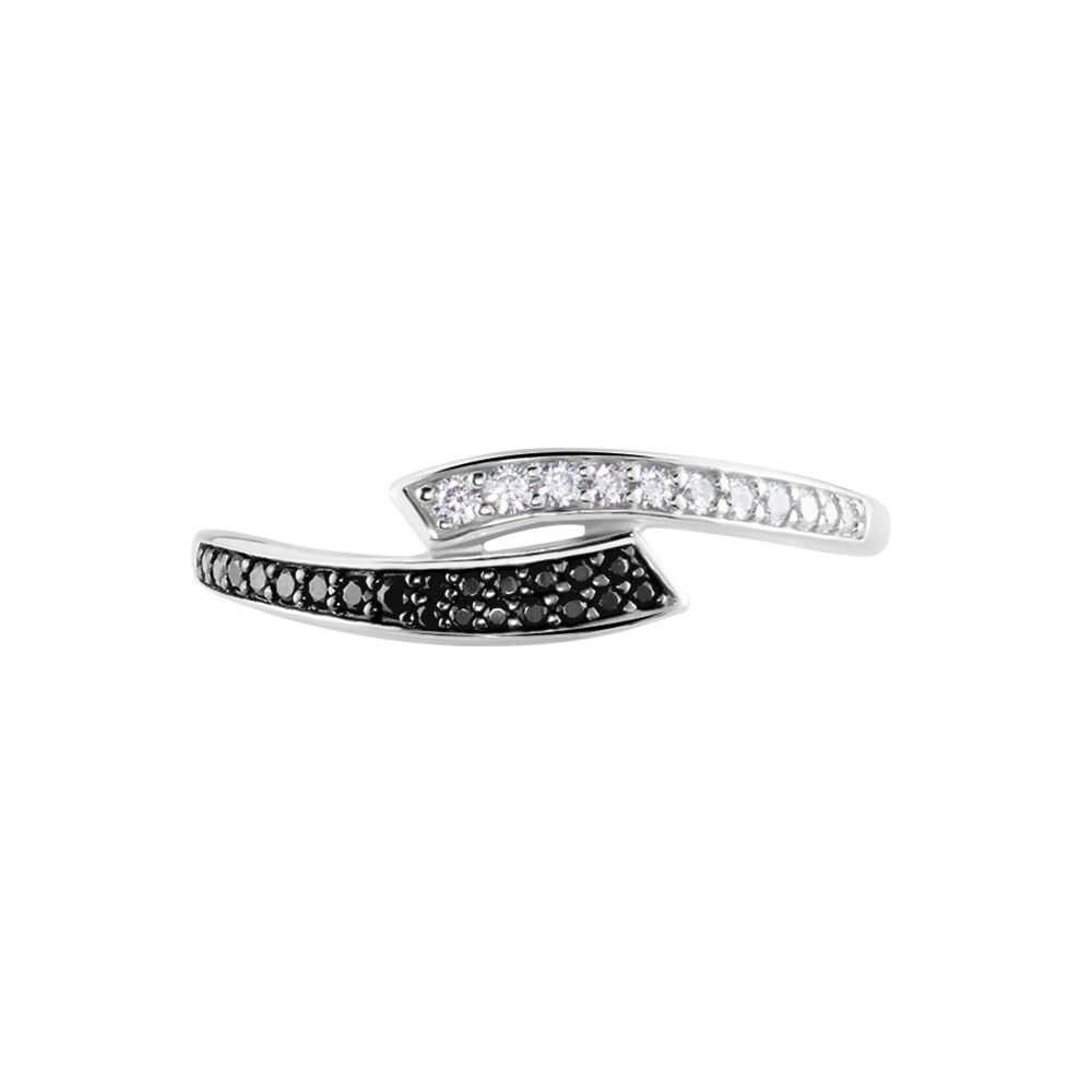 Bague Argent Blanc Agafya Oxydes De Zirconium - Bagues avec pierre Femme | Marc Orian