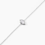 Bracelet Arone Argent Blanc Oxyde De Zirconium - Bracelets fantaisie Femme | Marc Orian