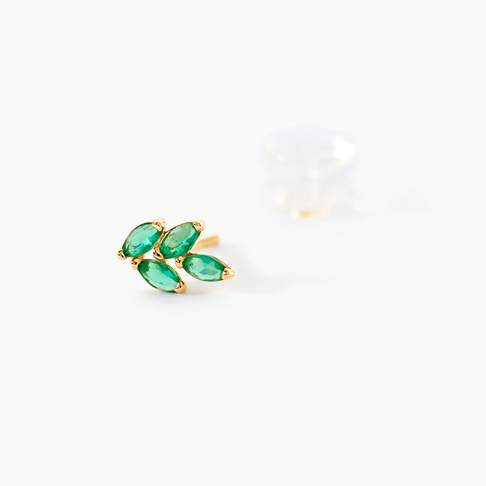 Boucles D'Oreilles Puces Declan Or Jaune Oxyde De Zirconium - Puces Femme | Marc Orian