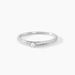 Bague Solitaire Alexandra Or Blanc Diamant - Parures de mariage Femme | Marc Orian