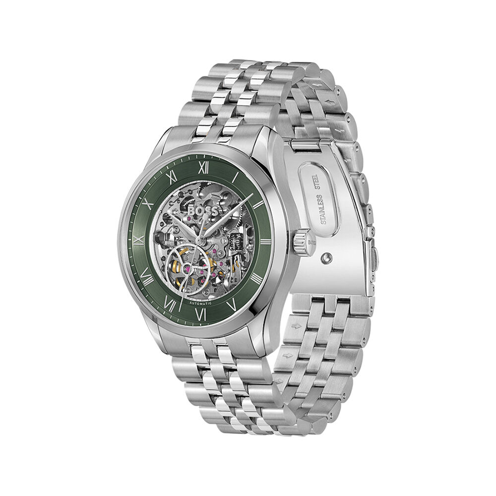Montre Boss Principle Skeleton Vert - Montres automatiques Homme | Marc Orian