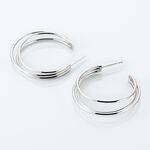 Cr&eacute;oles Argent Blanc Jukka - Cr&eacute;oles Femme | Marc Orian