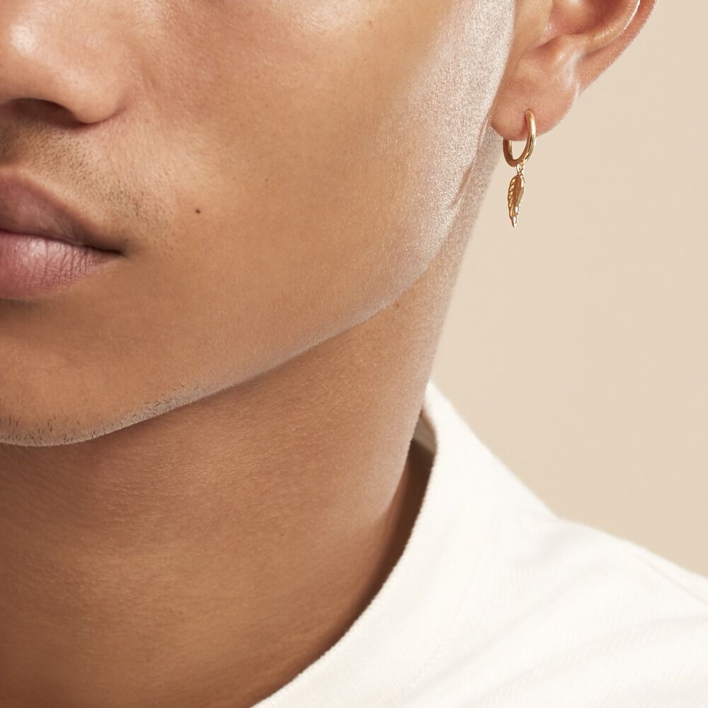 Créole Unitaire Paco Plaqué Or Doré - Piercings d'oreilles Homme | Marc Orian