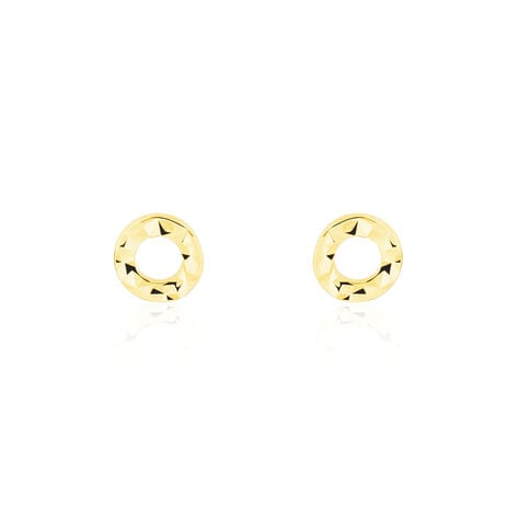 Boucles D'oreilles Puces Berangere Cercle 3 Or Jaune - Puces Femme | Marc Orian
