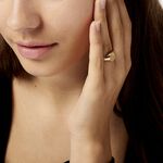 Chevali&egrave;re Deimos Ovale Diamantee Soleil Or Jaune - Bijoux personnalis&eacute;s Homme | Marc Orian