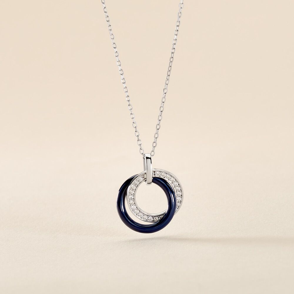 Collier Grizzel Argent C&eacute;ramique Oxyde - Colliers avec pierres Femme | Marc Orian