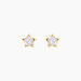 Boucles D'oreilles Puces Elais Etoile 0 Or Jaune Strass - Puces Femme | Marc Orian