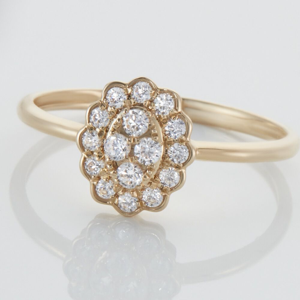 Bague Or Jaune Catharine Oxyde De Zirconium - Bagues avec pierre Femme | Marc Orian