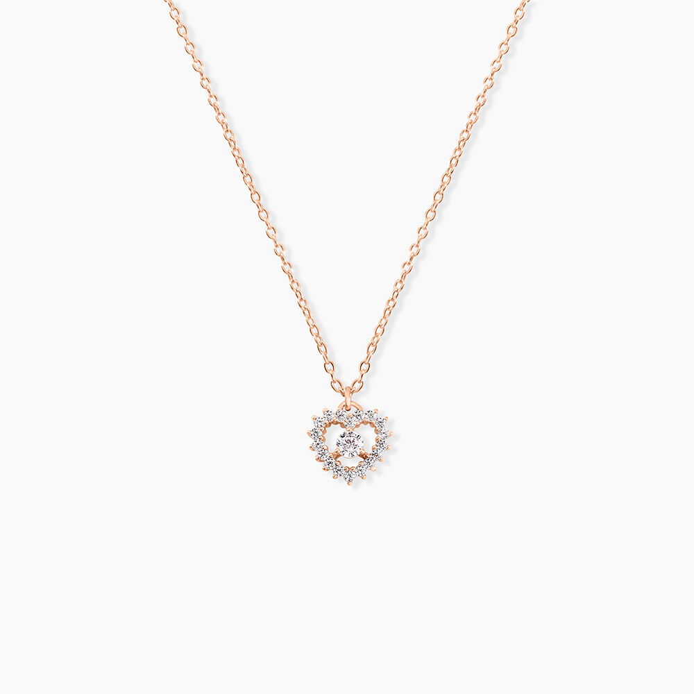 Collier Gino Argent Rose Oxyde De Zirconium - Colliers avec pierres Femme | Marc Orian