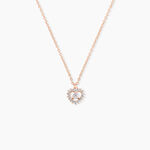 Collier Gino Argent Rose Oxyde De Zirconium - Colliers avec pierres Femme | Marc Orian