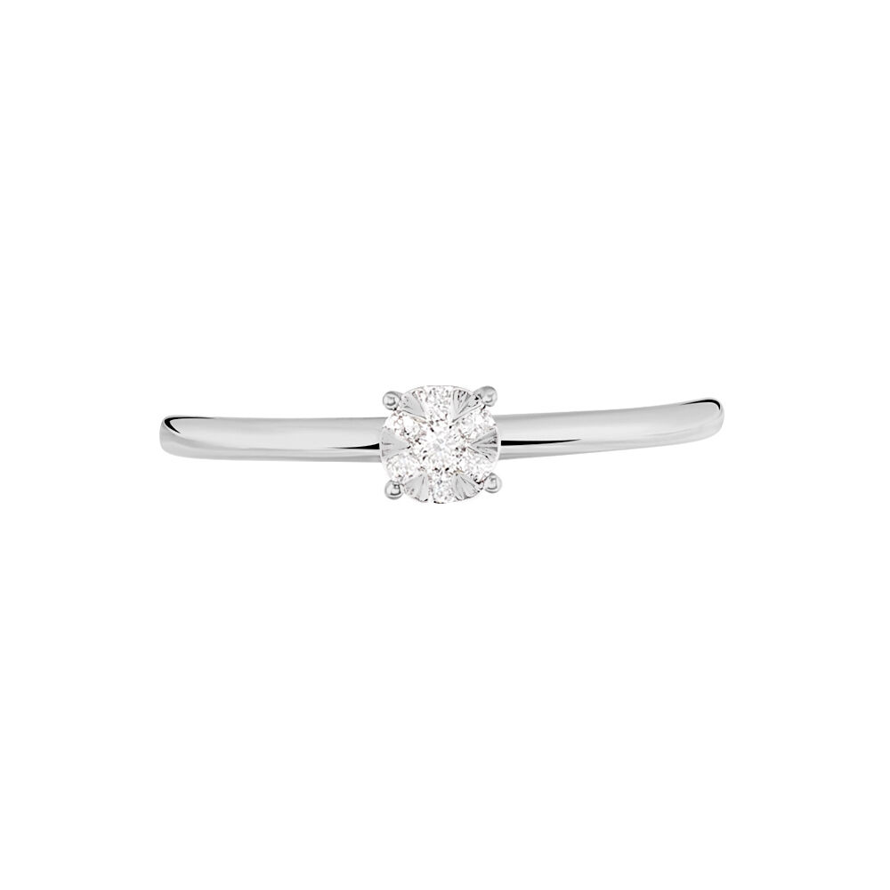Bague Dream Or Blanc Diamant - Solitaires Femme | Marc Orian