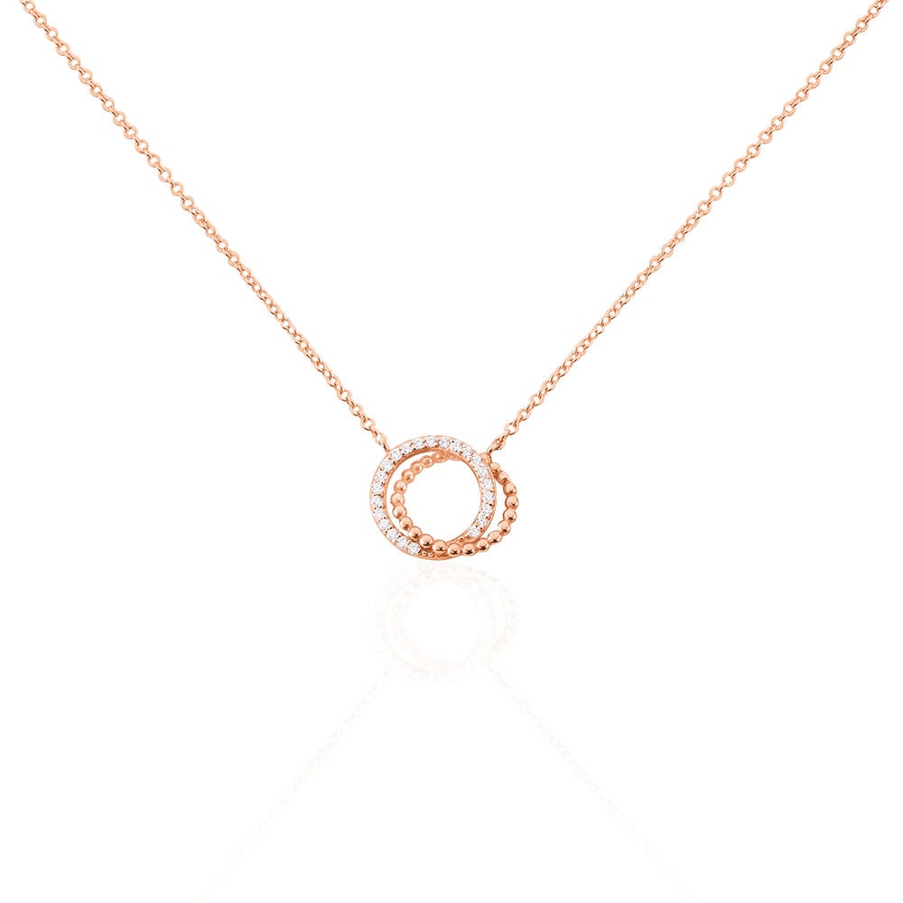 Collier Janne Argent Rose Oxyde De Zirconium - Colliers avec pierres Femme | Marc Orian