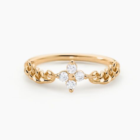 Bague Serenity Plaque Or Jaune Oxyde De Zirconium - Bagues avec pierre Femme | Marc Orian