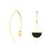 Boucles D'oreilles Pendantes Florica Or Jaune Onyx - Pendantes Femme | Marc Orian
