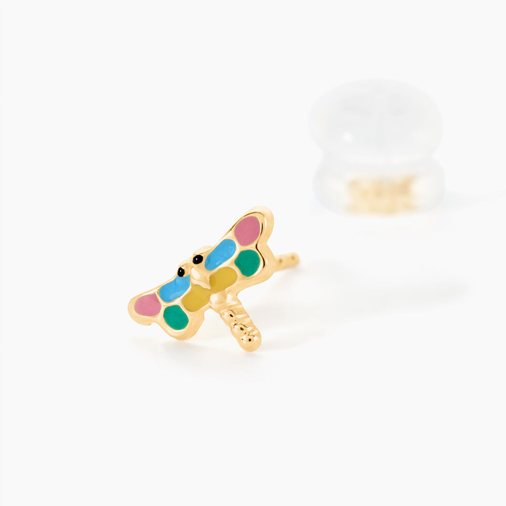 Boucles D'oreilles Puces Liberius Or Jaune - Puces Enfant | Marc Orian