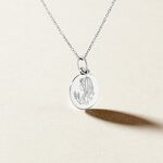 Pendentif Zodiaque Rond Argent Blanc - Bijoux personnalis&eacute;s Famille | Marc Orian