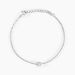 Bracelet Court Argent Blanc Lylwenn Oxyde De Zirconium - Bracelets chaînes Femme | Marc Orian