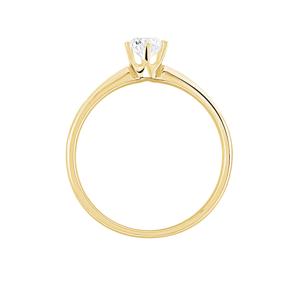 Bague Solitaire Samantha Or Jaune Diamant - Solitaires Femme | Marc Orian