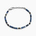 Bracelet Nairobi Acier Blanc Sodalite Labradorite - Bracelets chaînes Homme | Marc Orian