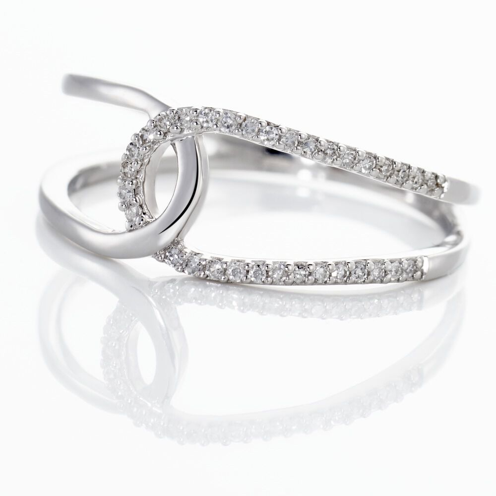 Bague Or Blanc Traci Diamants - Bagues pierres précieuses Femme | Marc Orian